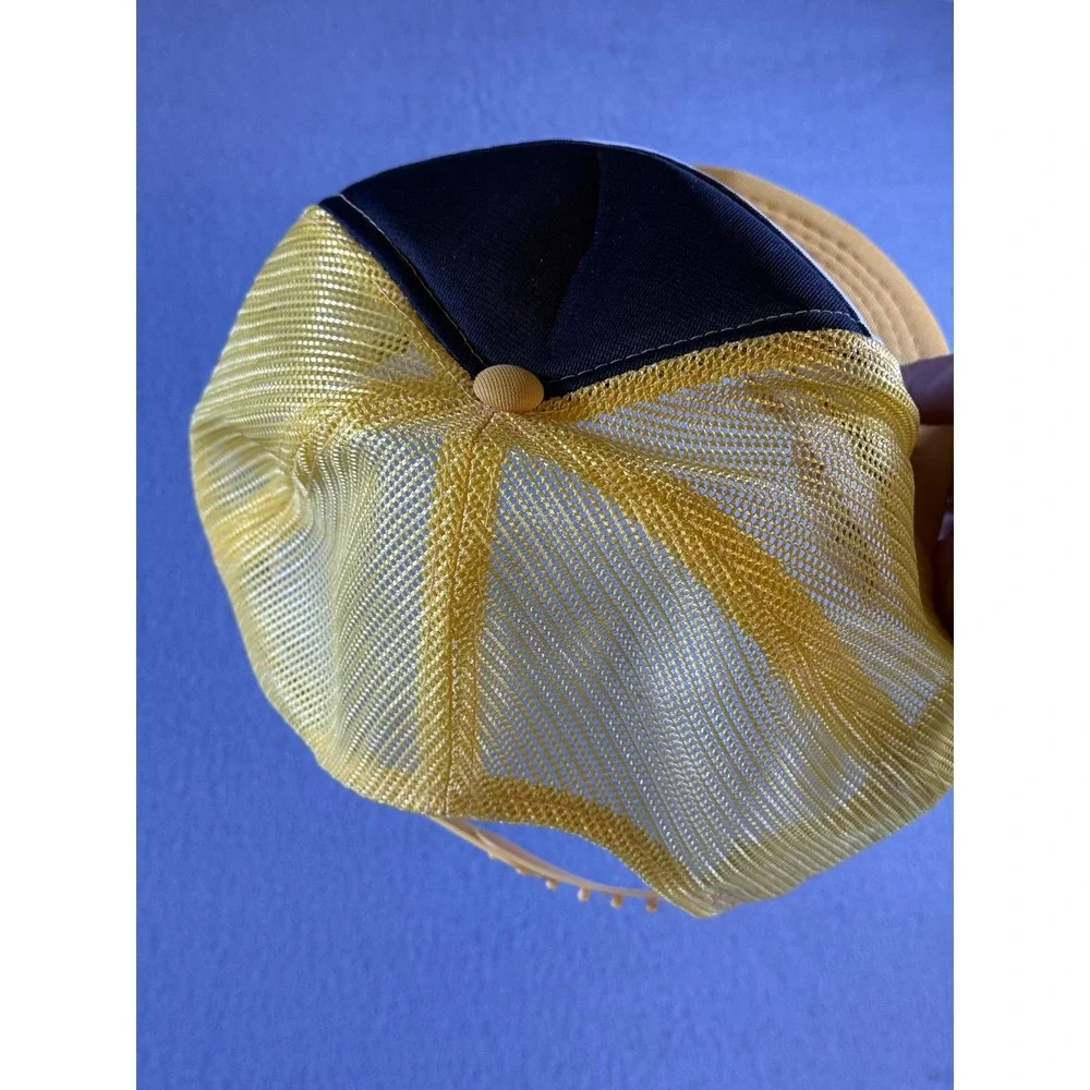 Vintage Dogskin Lake Lodge Debroni's Hat Cap Snap Back Mens‎ One Size Yellow